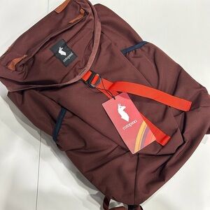 Cotopaxi Tapa 22L Lid Backpack Cada Día Chestnut Rust Brown Red NWT Airmesh